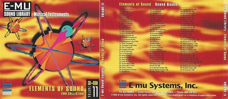 E-MU - Classic Series Vol. 11 - Elements Of Sound 2MB