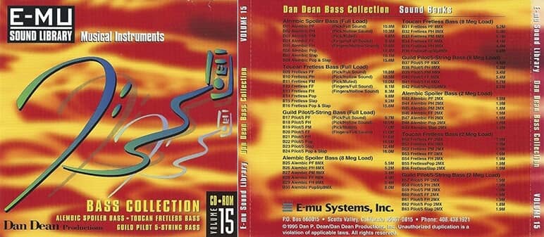 E-MU - Classic Series Vol. 15 - Dan Dean Bass Collection