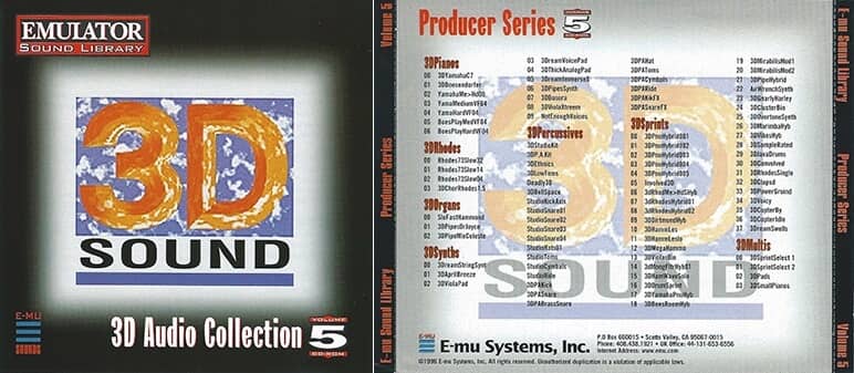 E-MU - Producer Series Vol. 5 - 3D Audio Collection