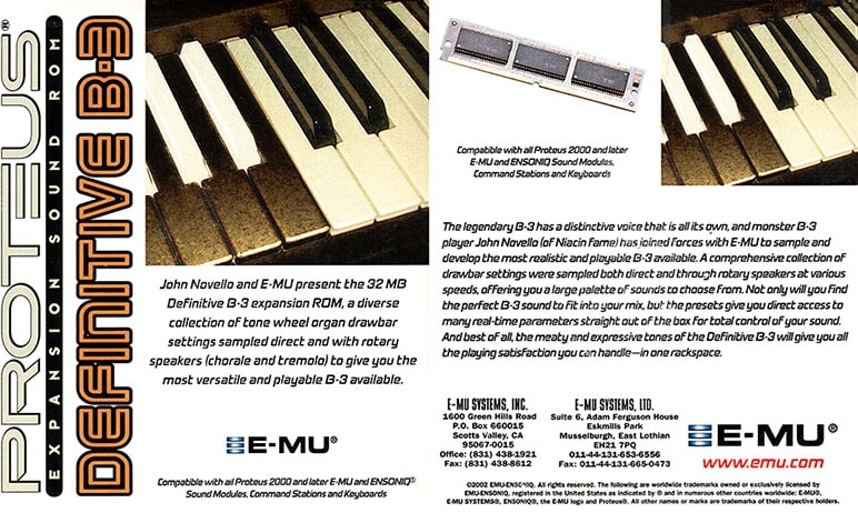 E-MU Definitive B-3 Expansion ROM